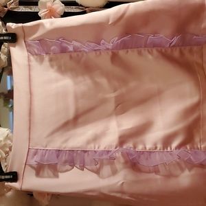 Sugar Thrillz Sitting Pretty Satin Ruffle Skirt